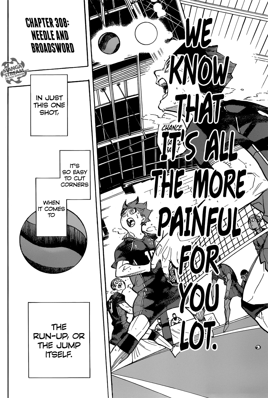 Haikyuu!!, Chapter 308 image 03